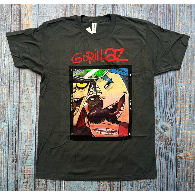 Kaos T-Shirt Band Gorillaz - Photo Booth Group Potrait Official Merchandise