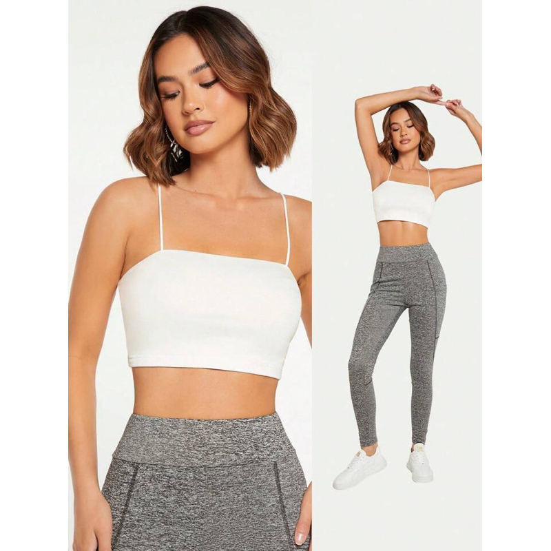 Tanktop Crop Wanita / Square Tanktop / Korean Tanktop