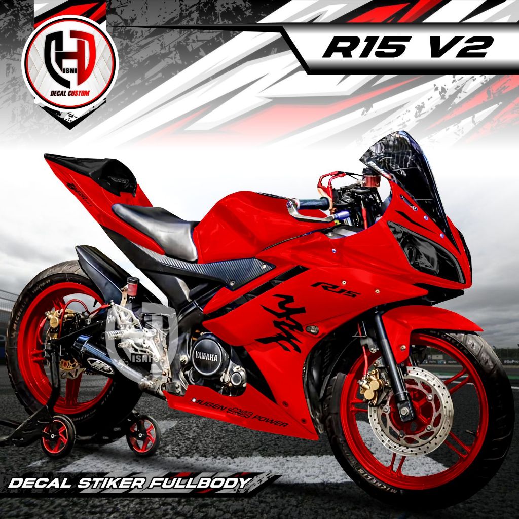 (TERBARU  ) Decal R15 V2 Full Body - Stiker R15 V2 Full Body Striping R15 V2 Full Body Motif Bunglon