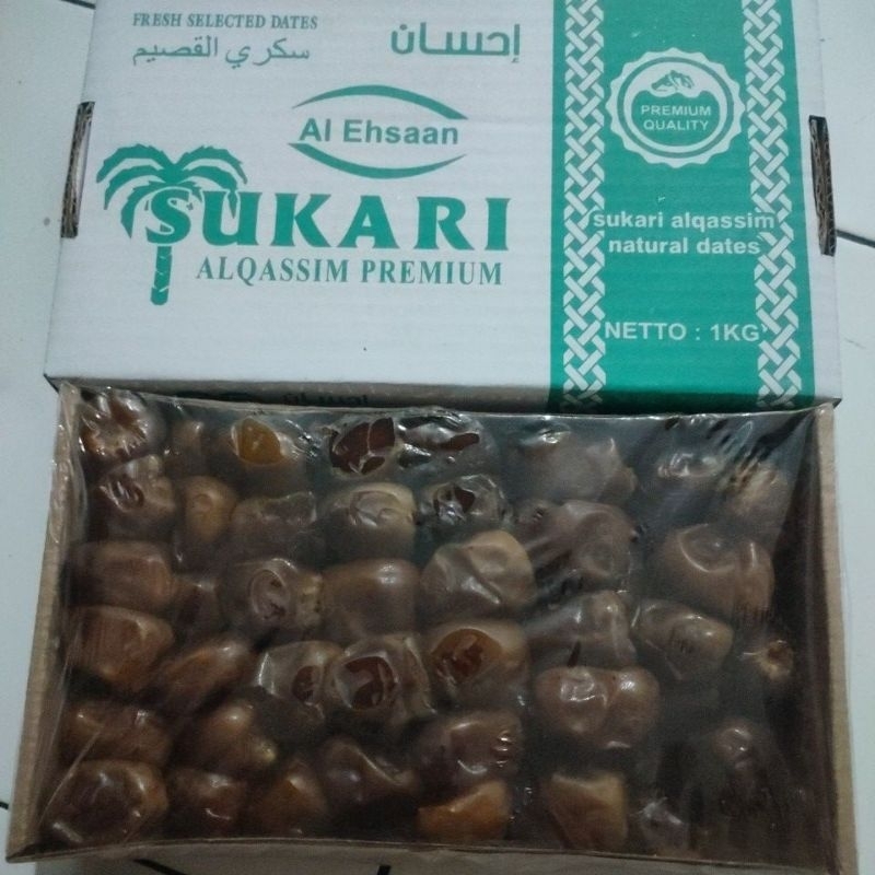 

Kurma Sukari Madu Al Qassim Premium Kemasan Kardus 1Kg | Kurma Madu | Fresh Selected Dates