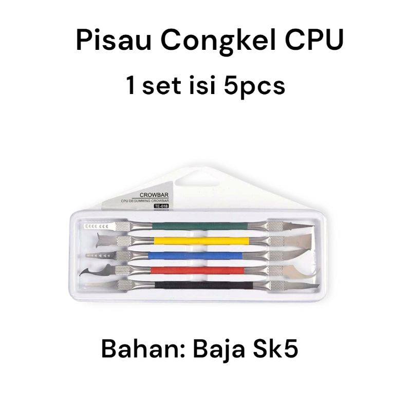 

1set Pisau Opening Tools Congkel Crowbar CPU 5in1 AA41x SM