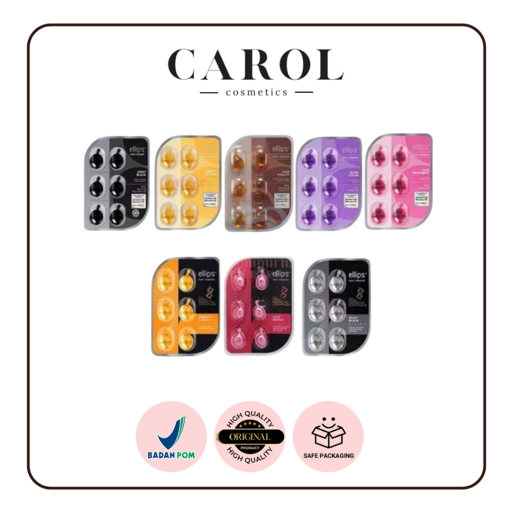 ( 6 Pcs ) ELLIPS HAIR VITAMIN RAMBUT / Ellips Hair Vitamin