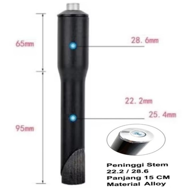 ADAPTOR STEM/PENINGGI STEM SEPEDA ALOY OVERSIZE