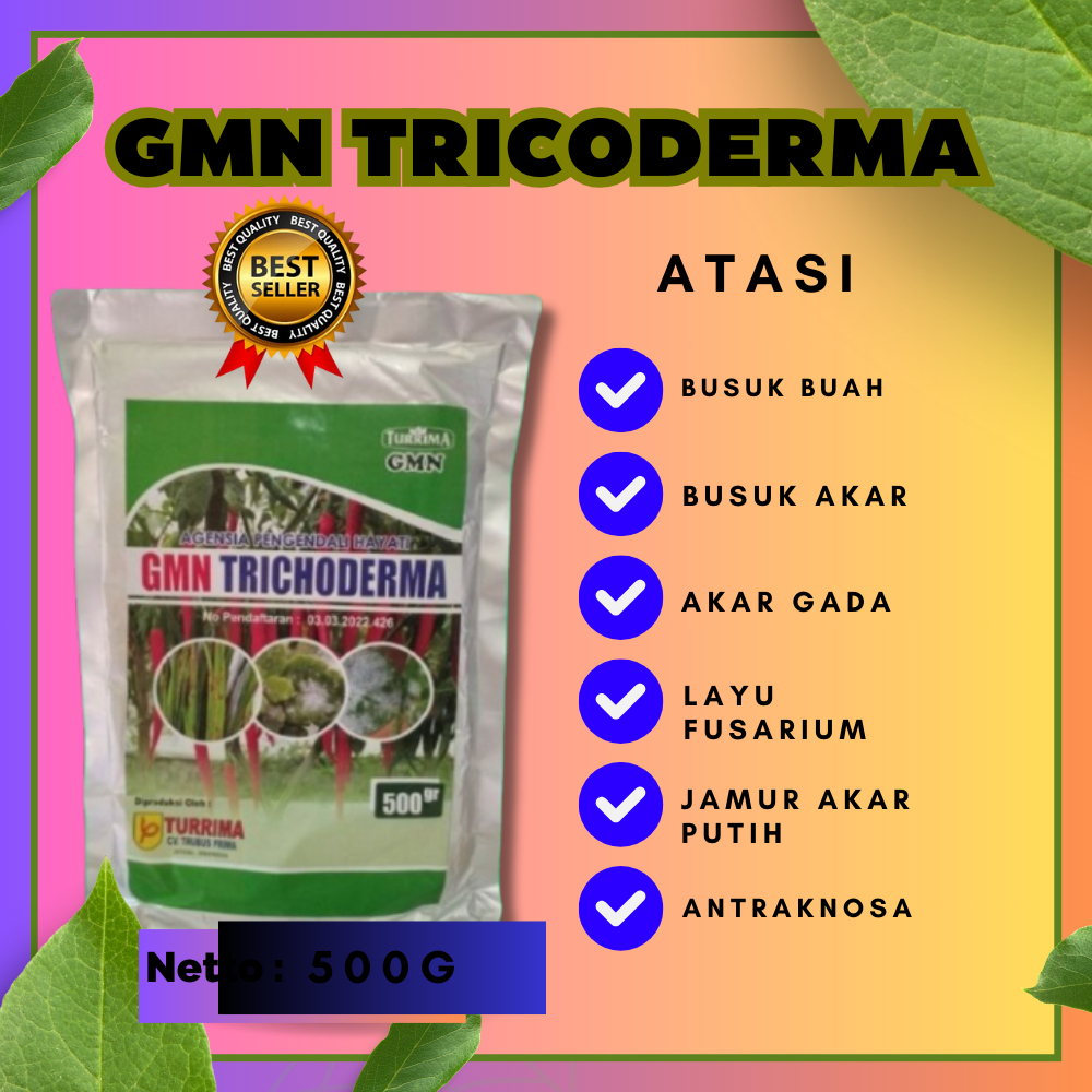 ANTI LAYU  Tricoderma Hayati Isi 500Gram, Tricoderma Infarm Isi 500Gram, Tricoderma Murni Isi 500Gra
