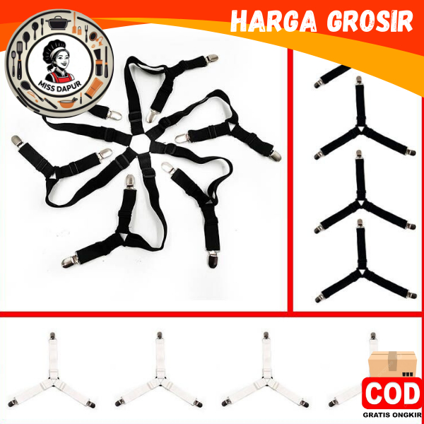 ALAT PENJEPIT SPREI ANTI GESER JEPITAN SPREI KASUR BED SHEET CLIP HOLDER/MUDAH DIGUNAKAN