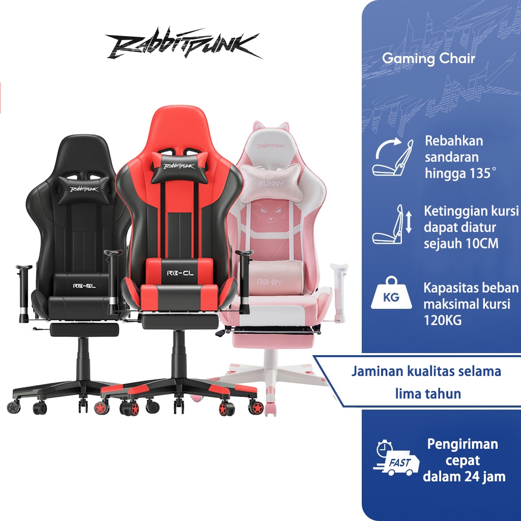 NEW Rabbitpunk -Terbaru Kursi Gaming Murah/ Gaming Chair / Kursi Santai Kursi / Gamers / Kursi