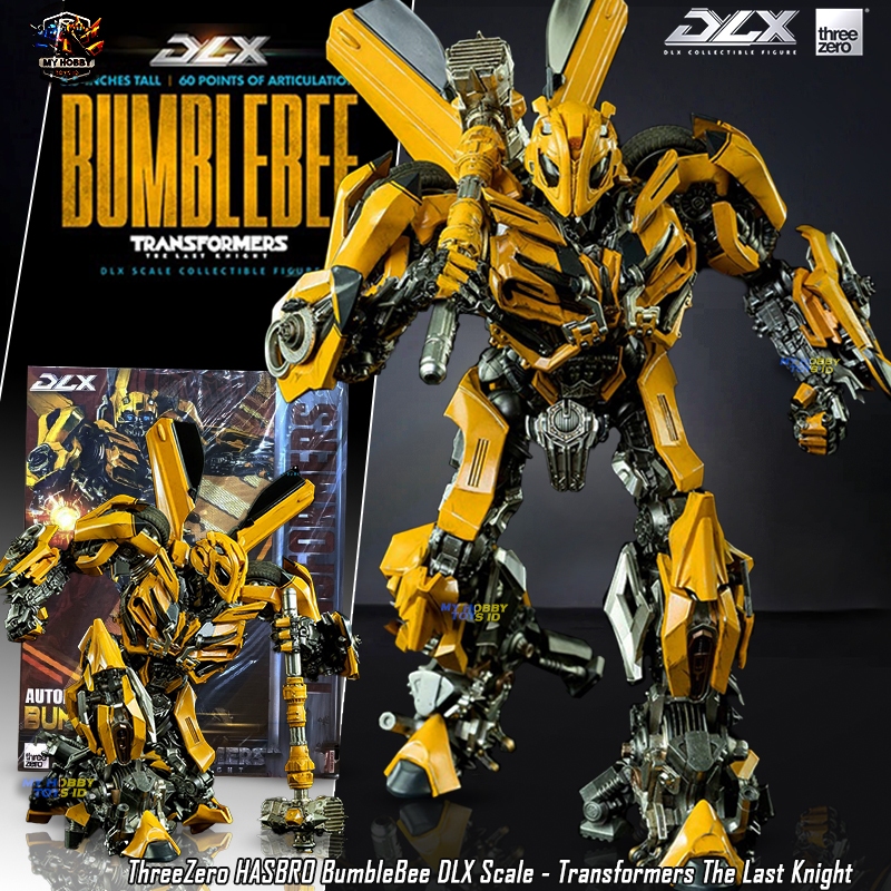 100% Original Threezero Figure Transformers Bumblebee The Last Knight DLX Scale Premium By Hasbro