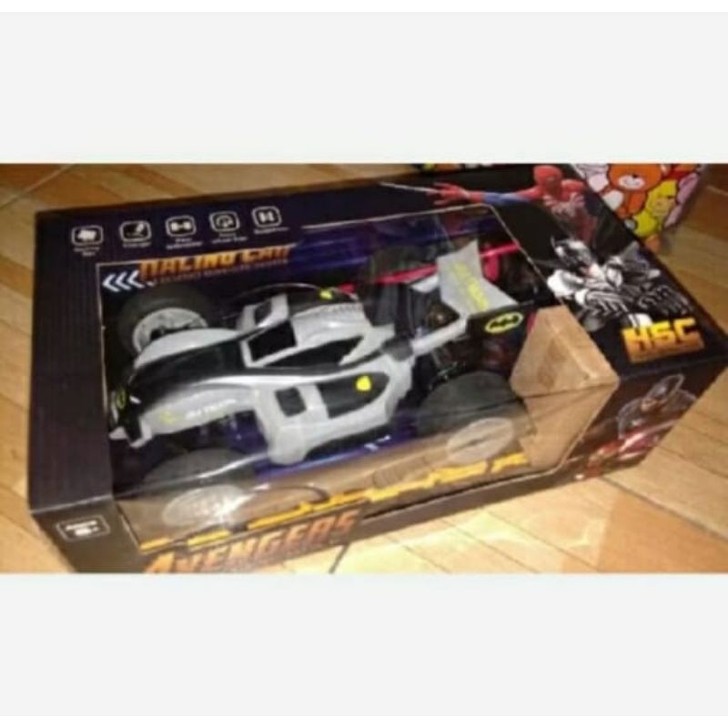 Mainan anak mobil remote control Batman Batmobile keren rc mobil Batman roda spon murah