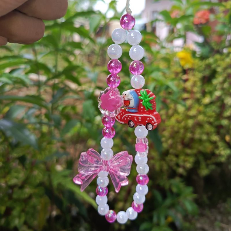 Gantungan HP / Strap hp doraemon / Phone Strap Beads / Gantungan Kamera / Strap Handphone Aesthetic