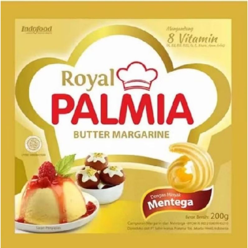 

ROYAL PALMIA BUTTER MARGARINE SASET 200 GRAM