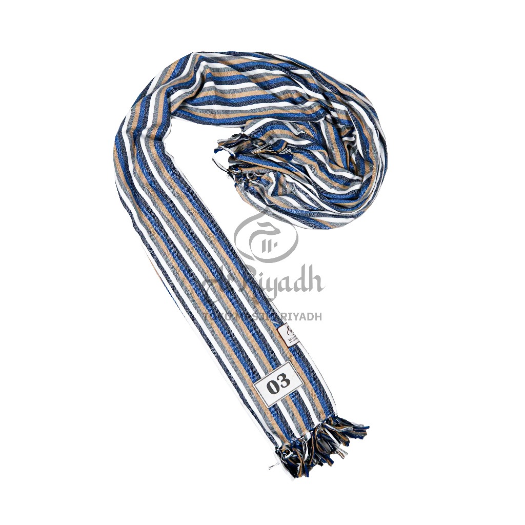 Sorban ZAWEEYA Syami Rida Tenun Motif Salur Garis Warna