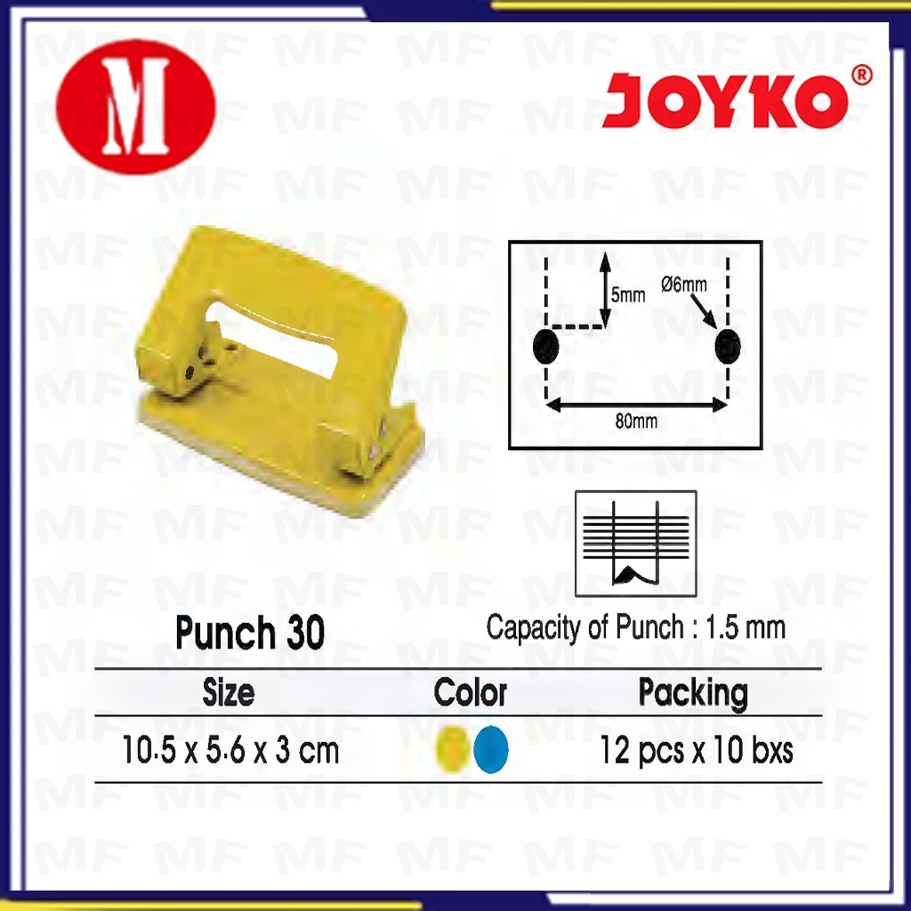 

Joyko Punch No.30/ Pembolong kertas No.30