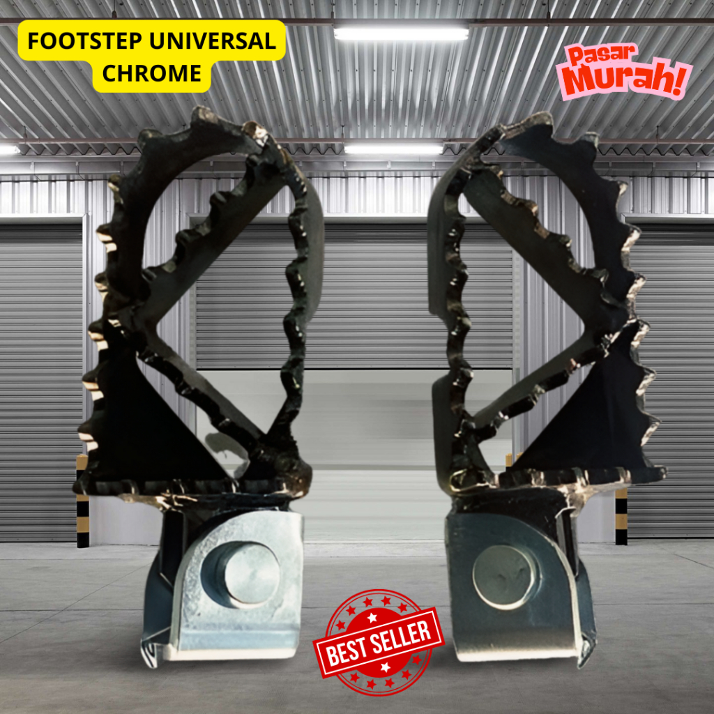 Footstep Pijakan Kaki CNC Step Depan Belakang Bahan Dural Baja KLX CRF WR Universal Metalic