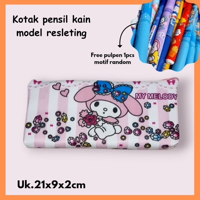 

Kotak Pensil Kain Resleting / Kotak Pensil Anak Perempuan / Tempat Pensil Pulpen Alat Tulis / Pensil Case Zipper