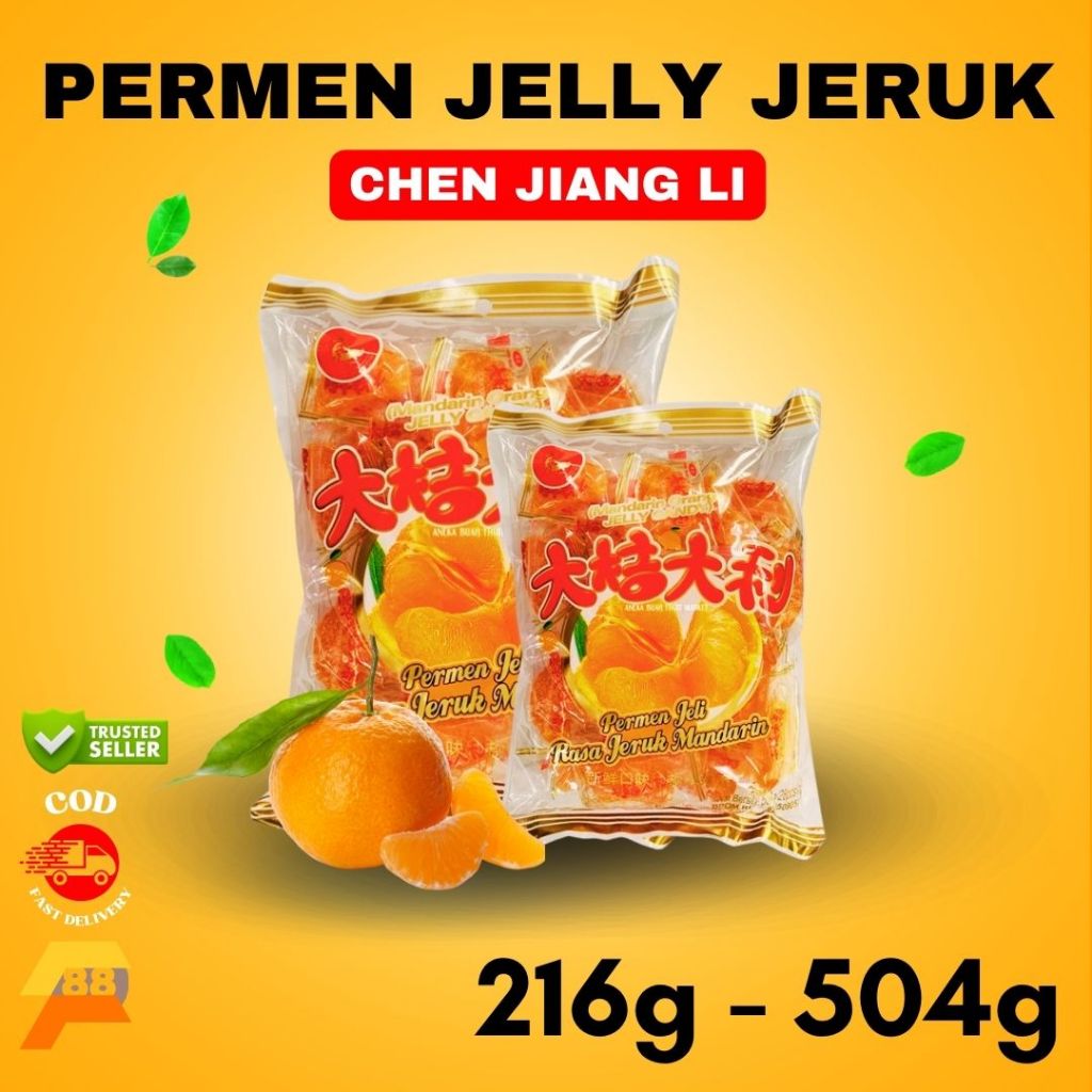 

Permen Jelly Rasa Jeruk Mandarin - Manisan Jelli Jeruk 216gr Halal