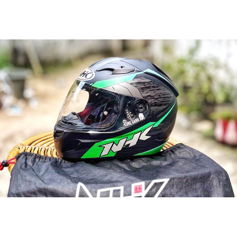 HELM FULLFACE NHK GP1000 SIZE L TALI SUDAH DD RING
