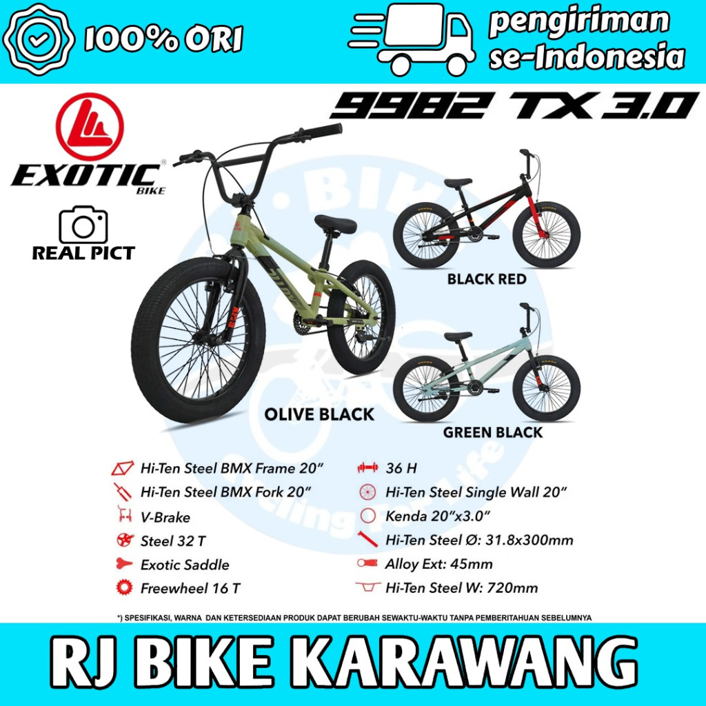 Sepeda BMX Exotic 20inch ET 9982 TX 3.0