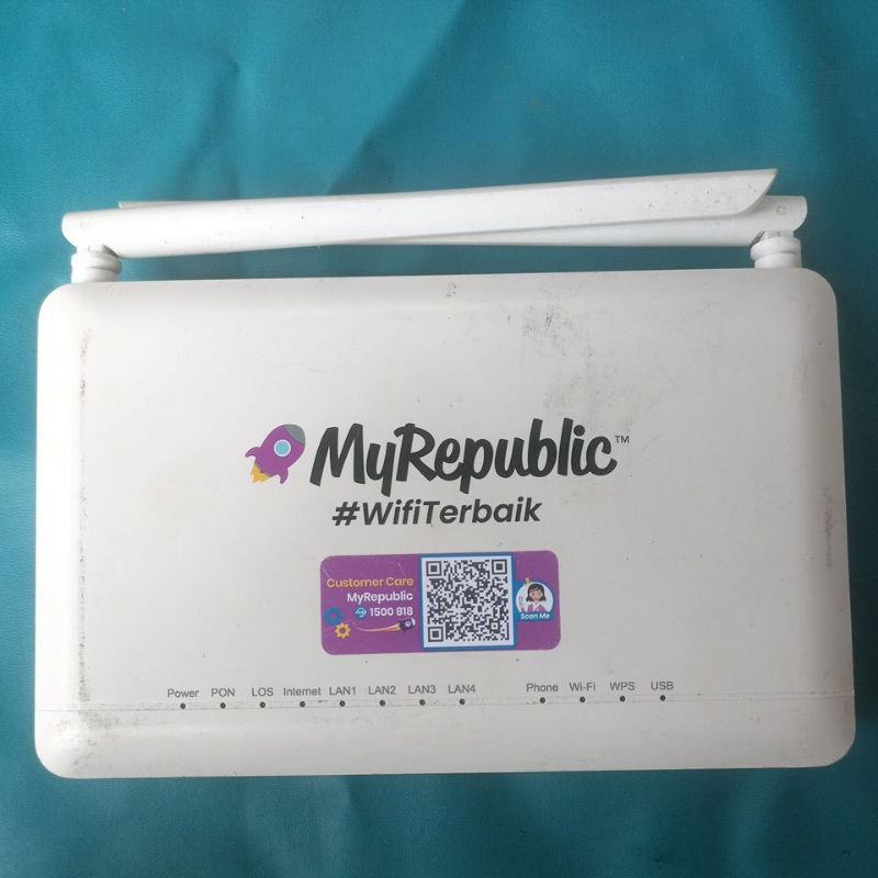 modem ZTE MY REPUBLIC ZXHN F670L (port hijau)