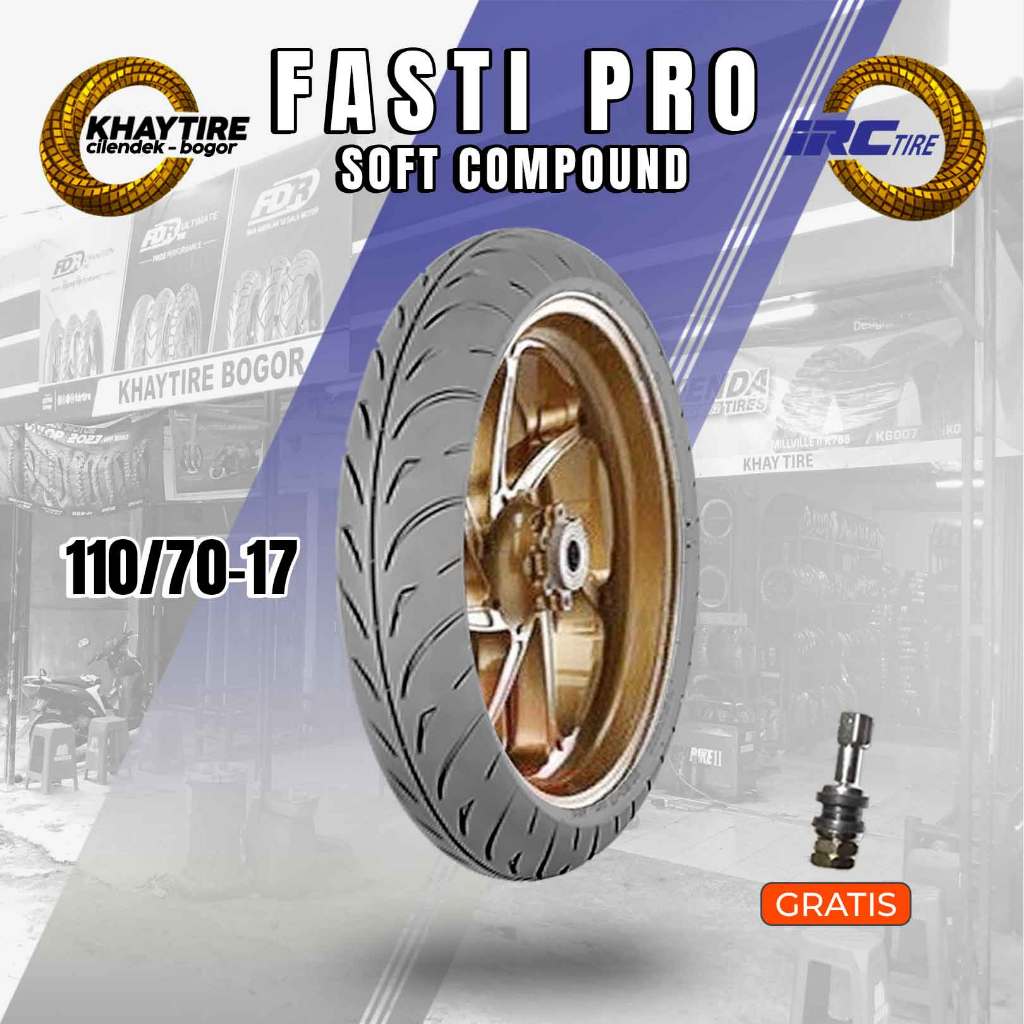 Ban Motor Racing Compound IRC FASTI PRO 110/70 Ring 17 Tubeless