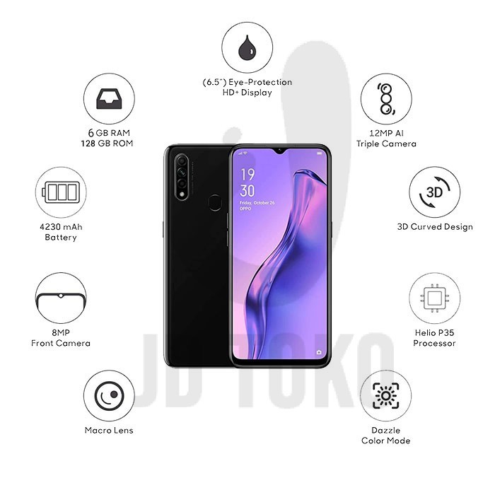 RB HP OPPO A31 Ram 8/256 GB Smartphone Garansi 1 Tahun Grosir