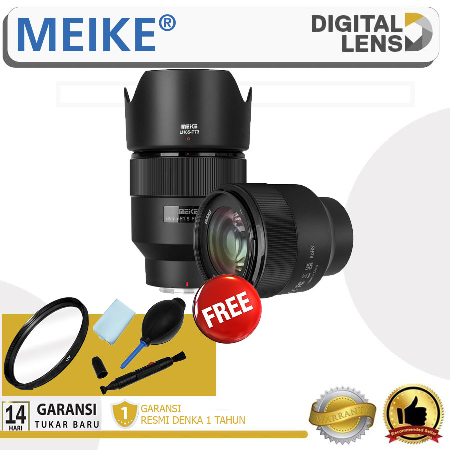 Lensa Meike AF 85mm f1.8 for Nikon Z Mount Full Frame STM / Meike 85 mm f/1.8 Fix Lens Resmi