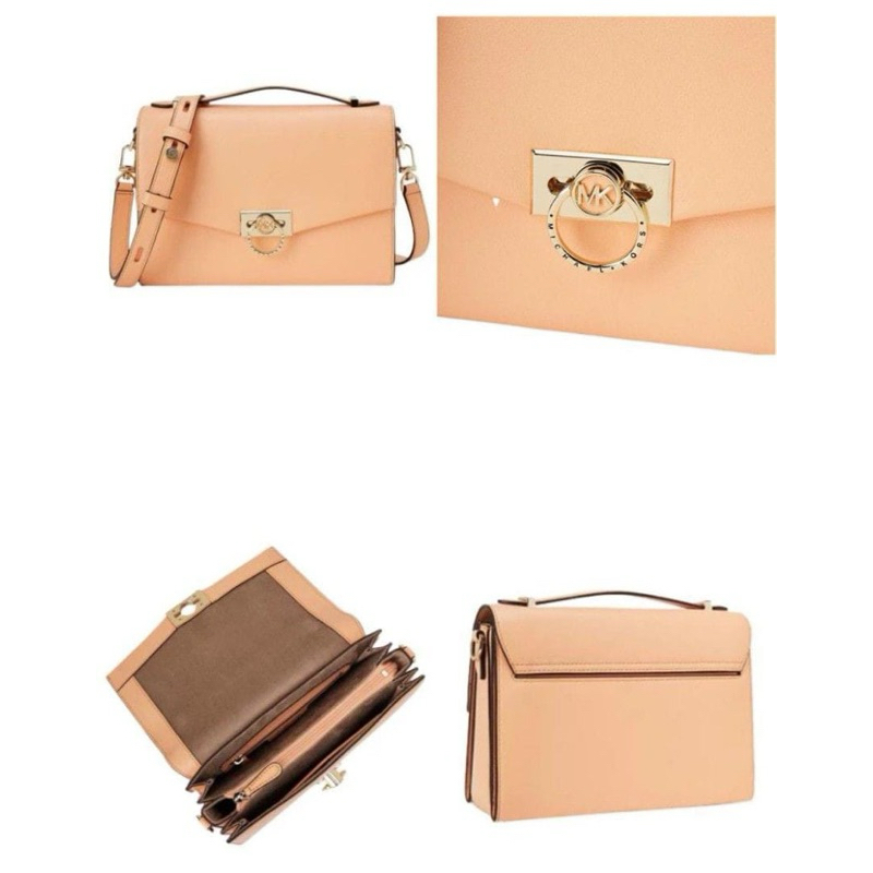 MK Hendrix Medium Top Handle Leather Cantaloupe