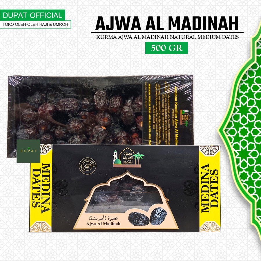 

Kurma Ajwa Al Madinah Premium 500 gr / Ajwa Madina / Kurma Nabi