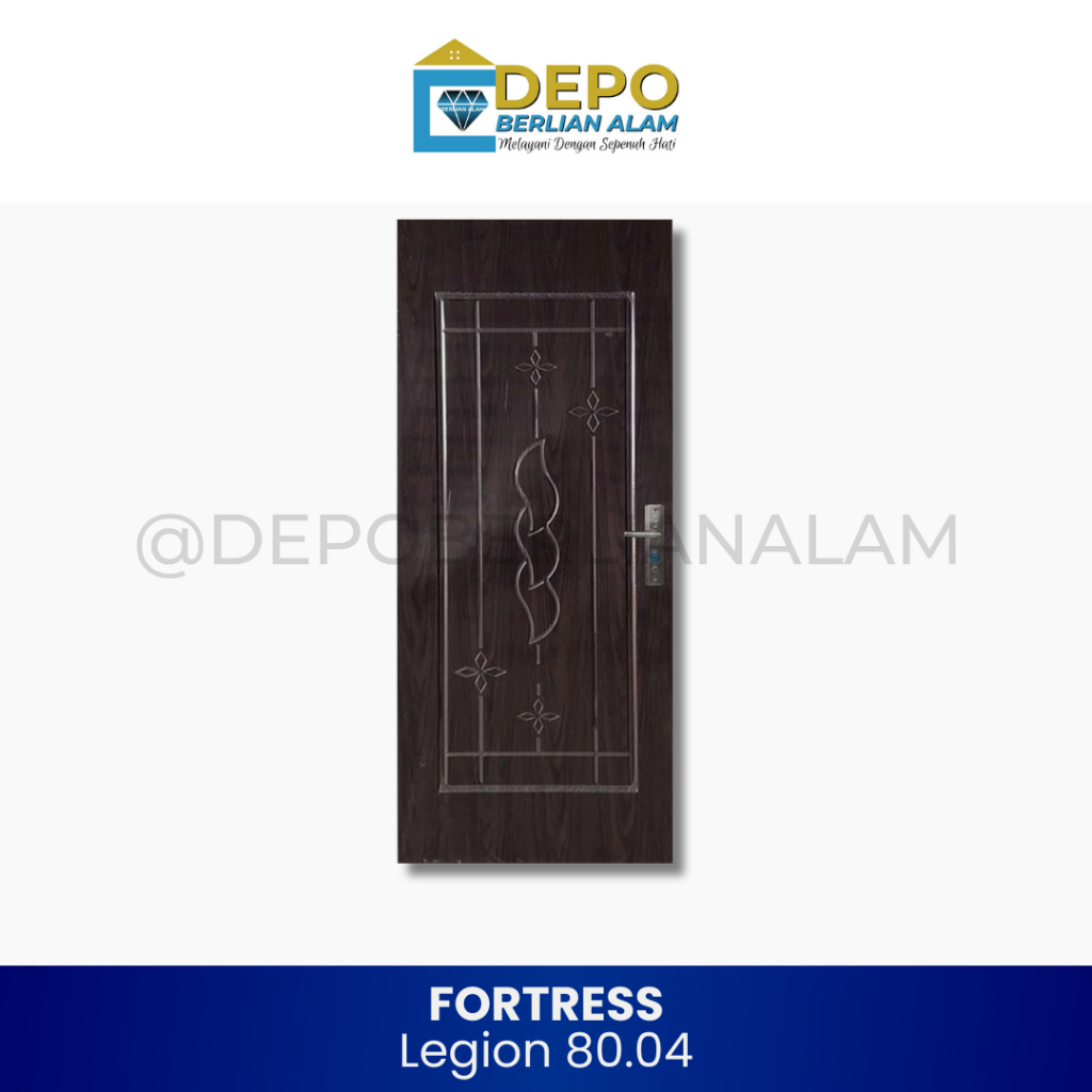 FORTRESS LEGION 80.04 / PINTU BAJA FORTRESS 80CM x 200CM / PINTU KAMAR - Motif Kayu