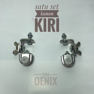 Dudukan miring kipas aquascape satu set kanan kiri | dudukan penjepit kaca flexibel