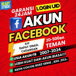Akun Facebook Tua Teman 20-500an Tahun 2007-2024 Random Cocok Untuk SPAM , ADS , DLL