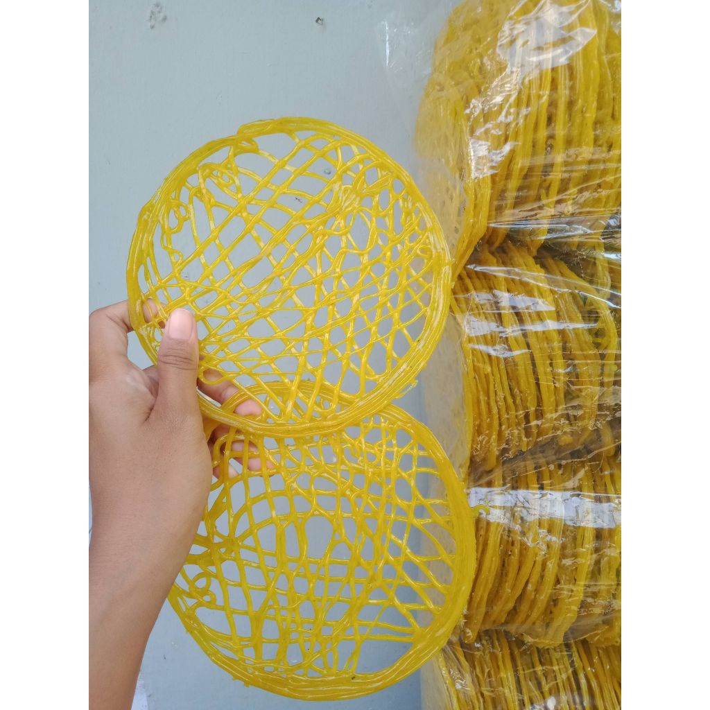 kerupuk mie kuning besar | kerupuk asinan bogor