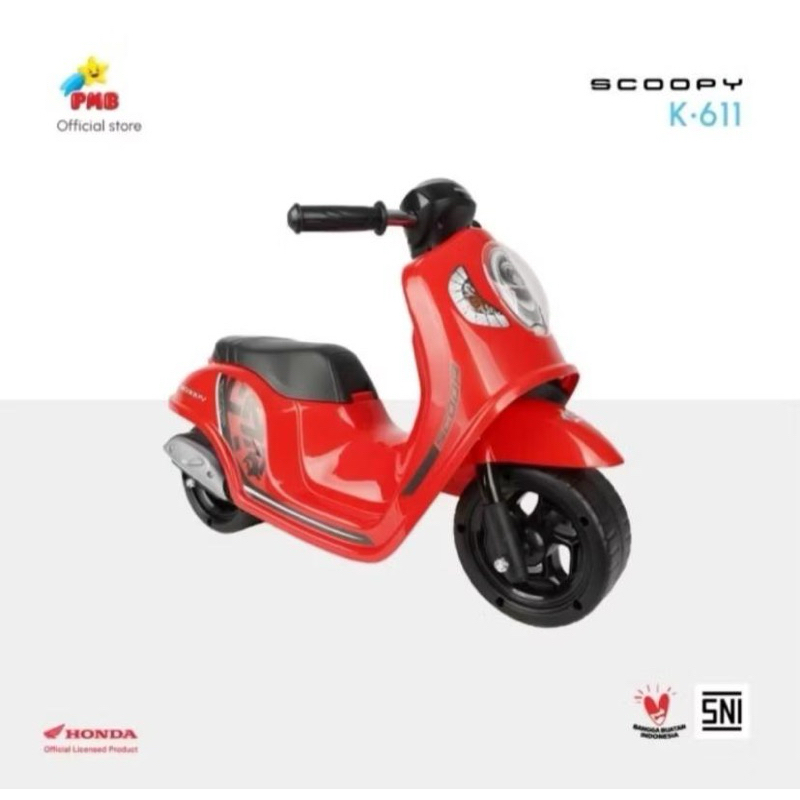 Mainan Motor Dorong Anak PMB K611 SCOOPY