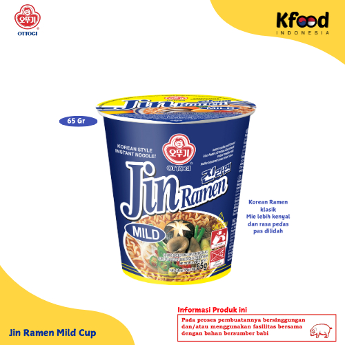 

Kfoodind - Ottogi Jin Ramen Mild Cup 65g