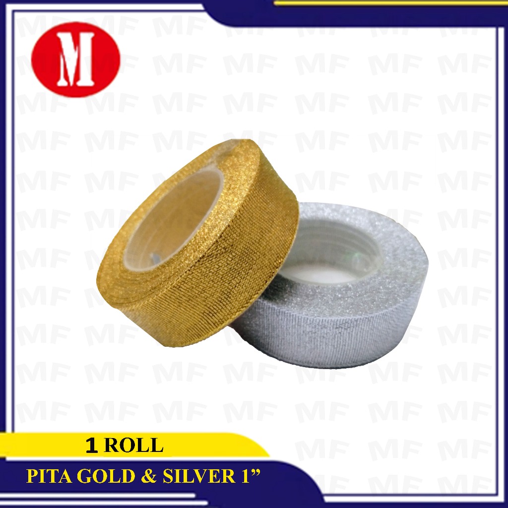 

Pita Kain Gold & Silver 1'' Roll