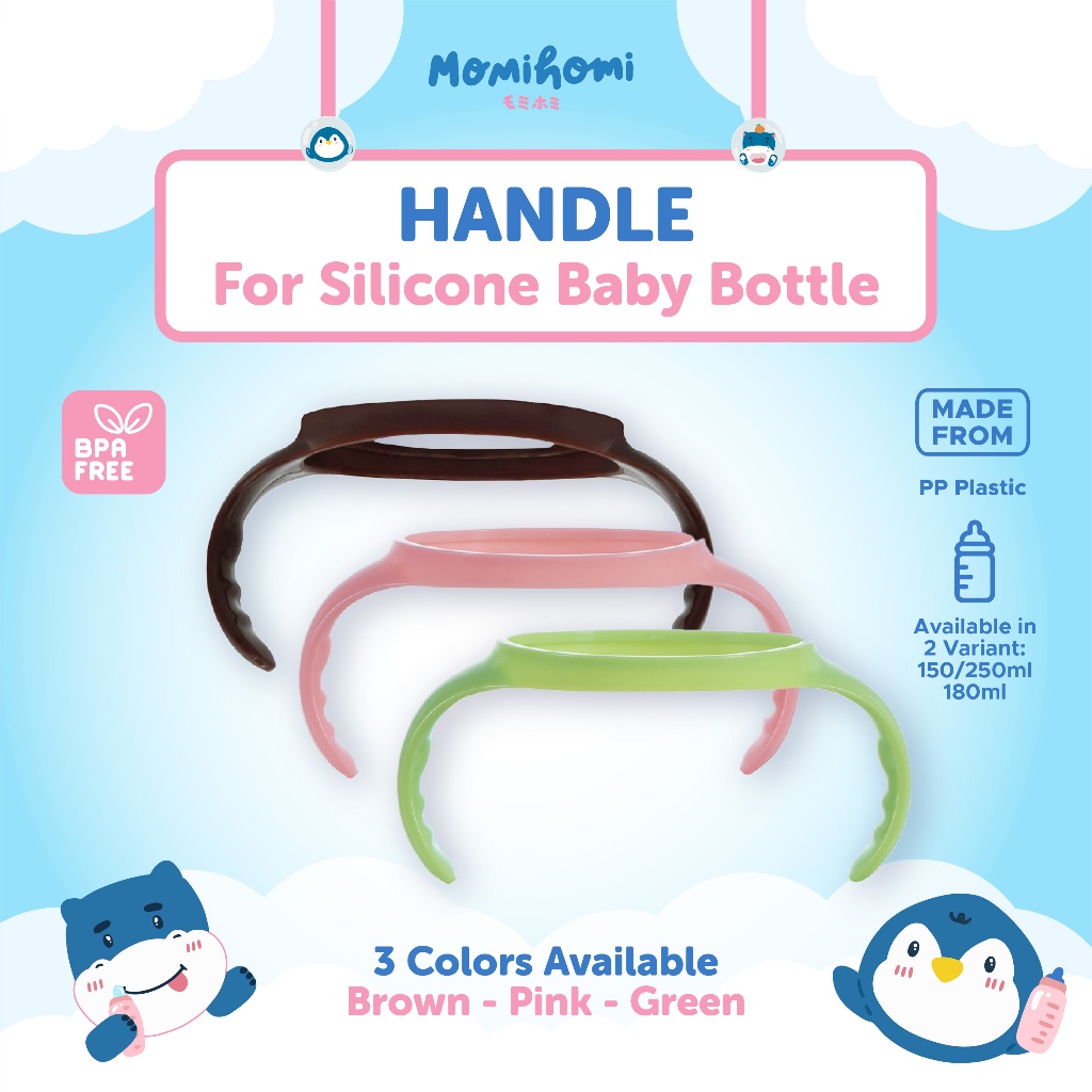 PAPIKA x MOMI HOMI S05 Aksesoris Botol Dot Susu Bayi Gagang Pegangan Botol Handle Grip
