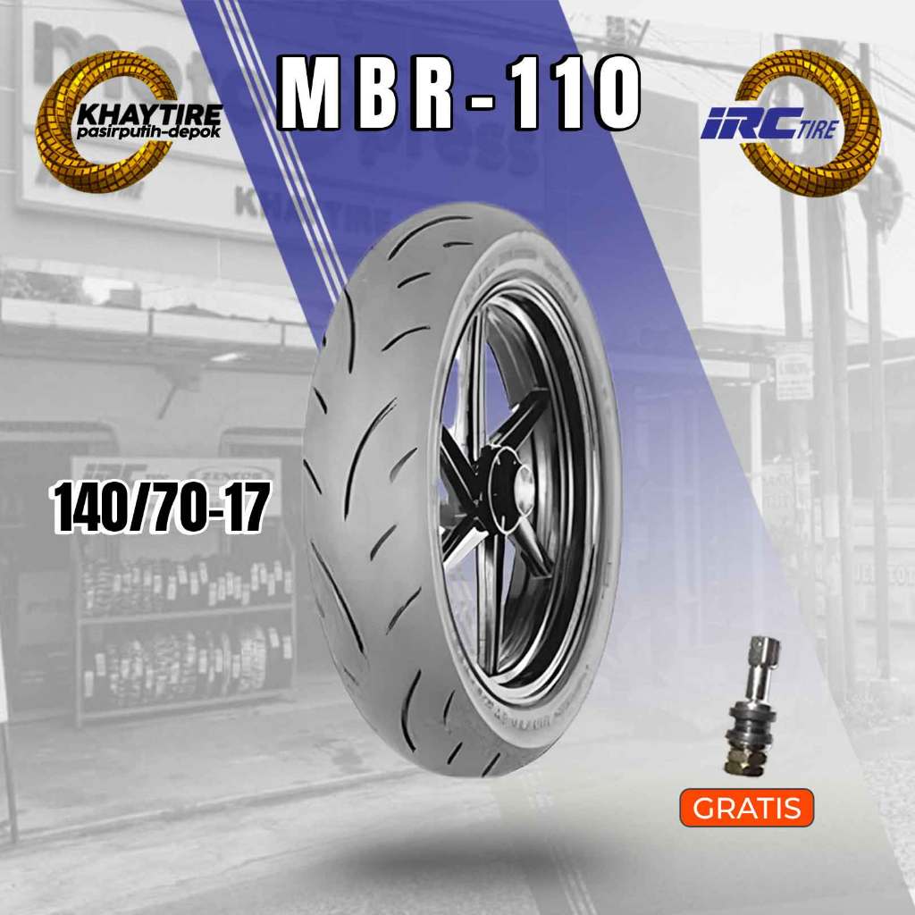 Satuan Ban Soft Compound Motor Sport IRC MBR-110 140/70 Ring 17 Tubeless