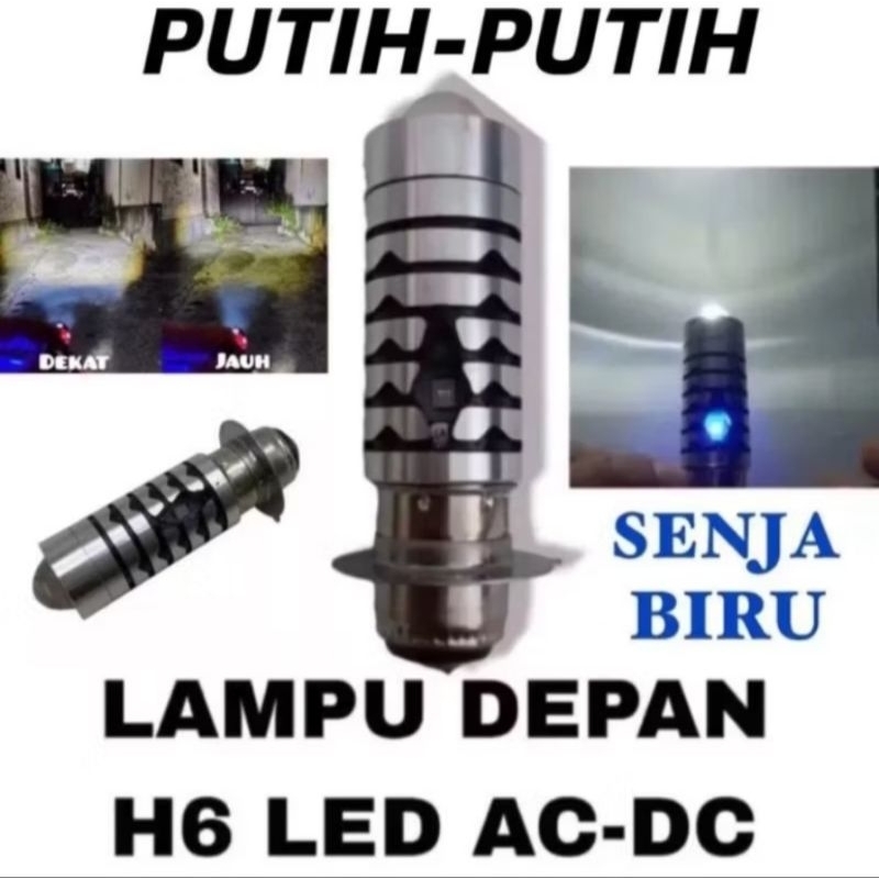 LAMPU UTAMA H6 MATIC BEBEK LED H6 LAMPU DEPAN MOTOR BOHLAM LED SOKET H6 LAPU MOTOR LED BHOLAM SOCKET