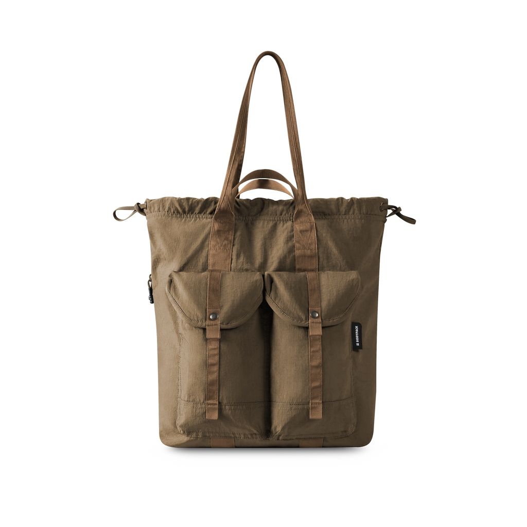 Bodypack Tame Totepack 14 Inch Tas Ransel Jinjing Kuliah Kerja Ringan Multifungsi - Khaki