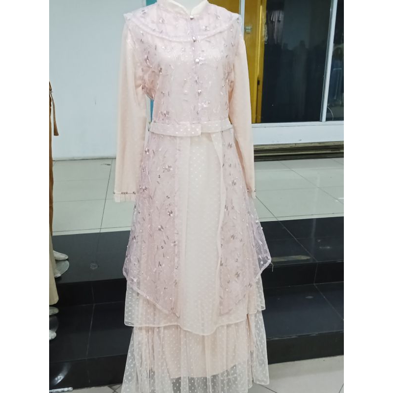 5366 5367 GAMIS ROMPI CANTIK BAHAN FULL TILE DOT ROMPI BAHAN FULL TILE CANTIK ROMPI BISA DILEPAS WAR