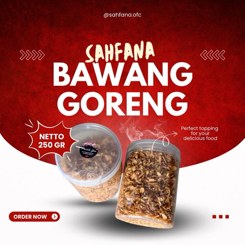 

BAWANG GORENG 250 GRAM (GRADE B) BY SAHFANA
