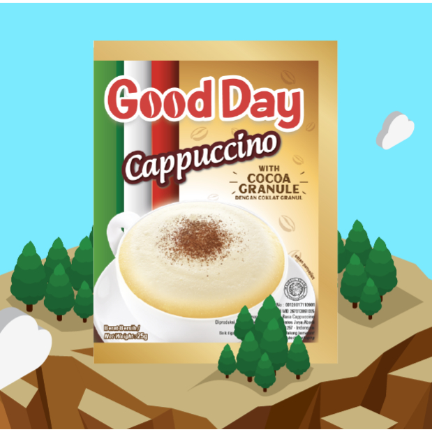 

GOOD DAY CAPPUCCINO SACHET 1 Pack isi 10 pcs KOPI COFFEE INSTANT