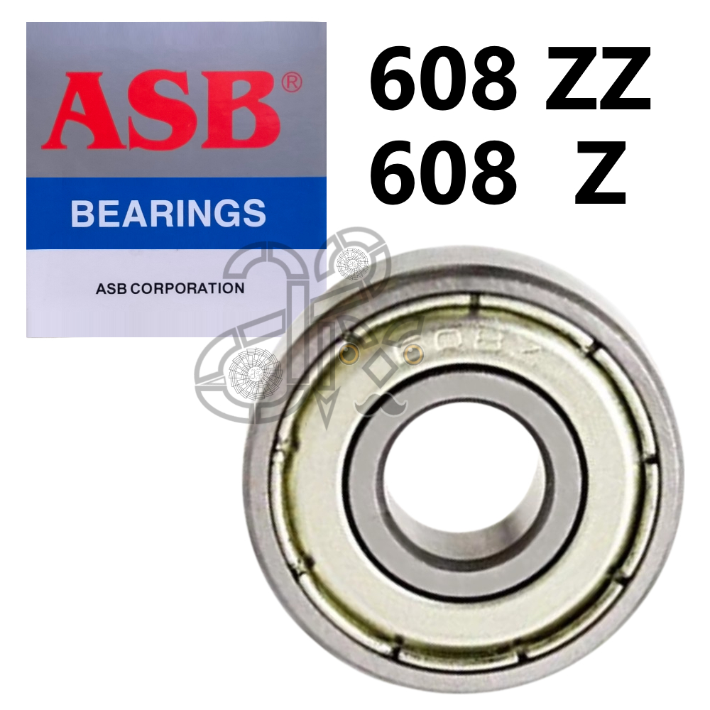 Bearing 608 ZZ Merek ASB Lahar Kipas Angin / Motor / Mobil 608ZZ
