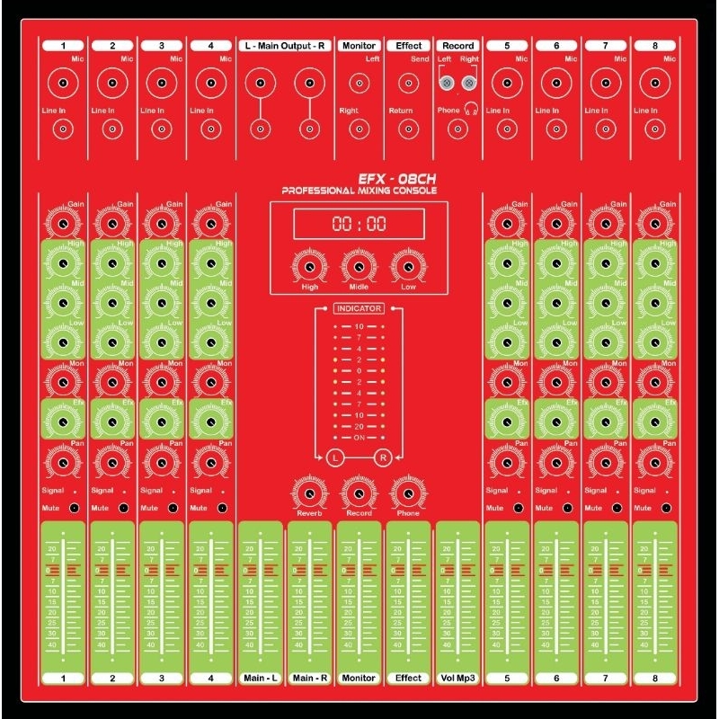 Stiker Audio Mixer  8ch Reques