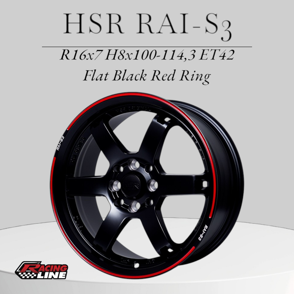 Velg Mobil Ring 16 TE37 HSR RAI S3 - Pelak TE37 R16 Jazz Avega Avanza Xenia dll
