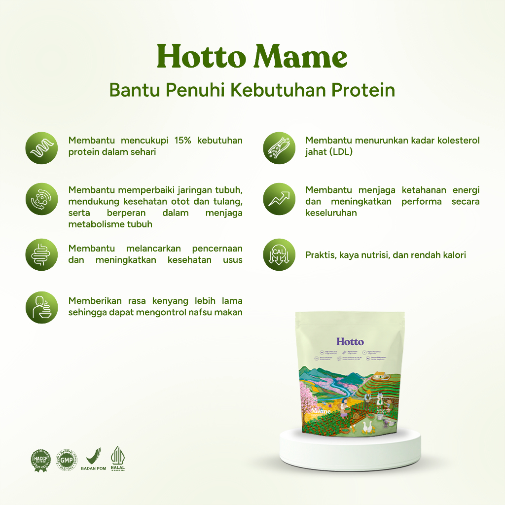 

Ygshop17 Hotto Mame Protein Multigrain Edamame (1 Pouch Isi 12 Sachet) Superfood Purto Meal