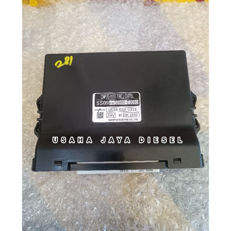 SS09 S8990-E0093 ECU COMPUTER ASSY VEHICLE CONTROL HINO 500 EURO 4 FM280JD S8990-E0093