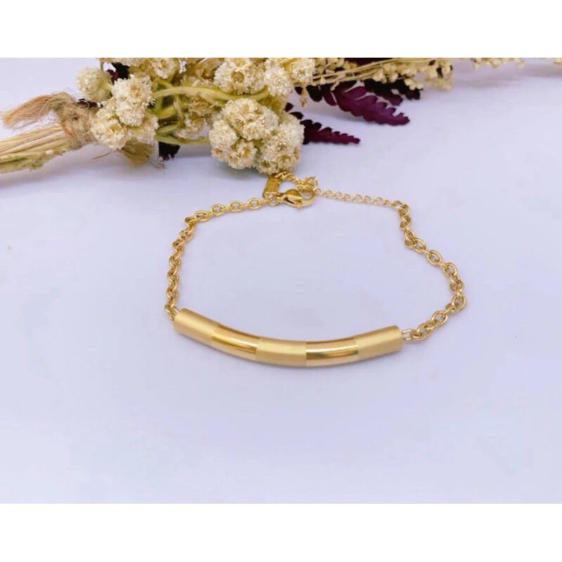 Gelang bambu titanium wanit
