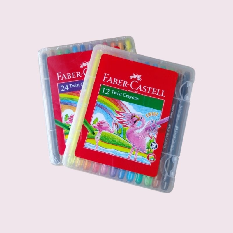 

FABER CASTELL/KRAYON PUTAR FABER CASTELL/KRAYON PUTAR WARNA LENGKAP/KRAYON PUTAR 12 WARNA/24 WARNA/TWIST CRAYON