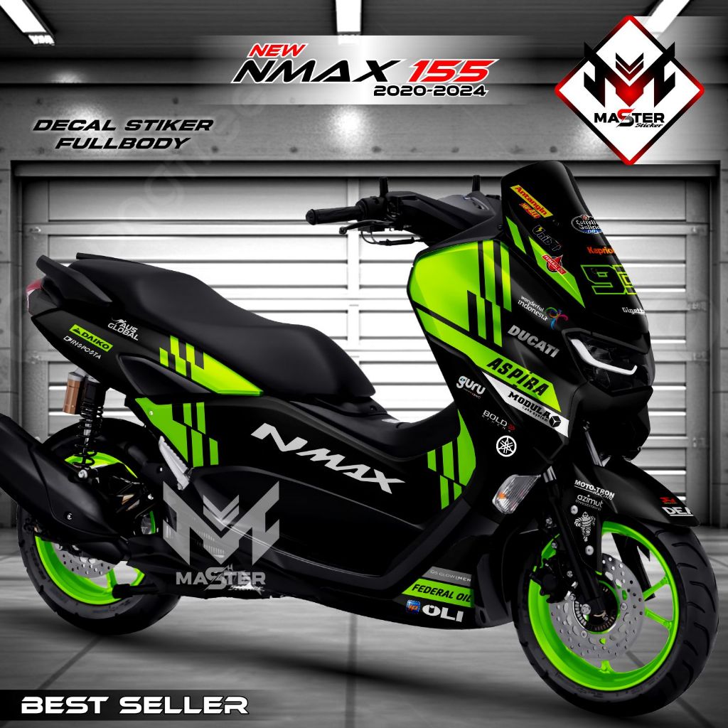 TERBARU Decal New Nmax 155 2021 Fullbody Decal Stiker Nmax New 155 Connected 2022 2023 2024 Fullbody