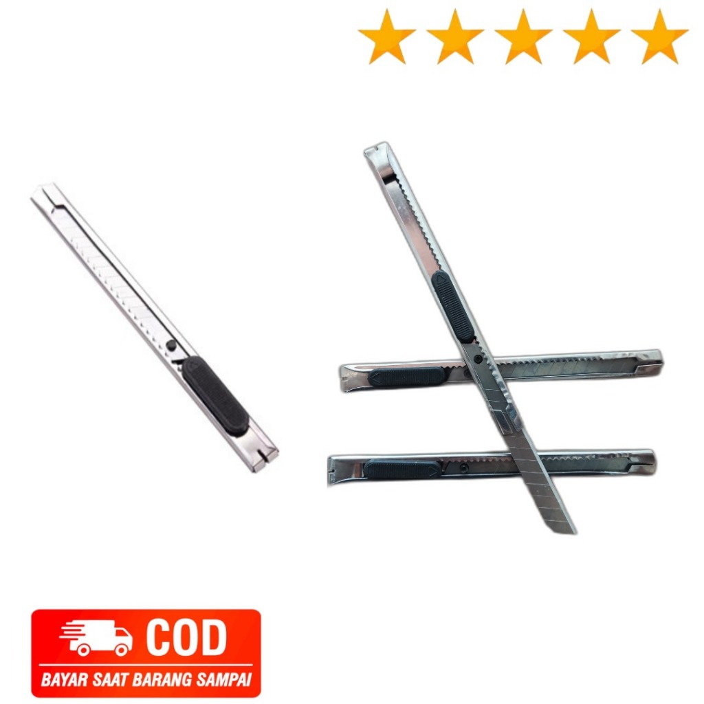 

337 Sliver Pisau Cutter / Kater Kecil Besi 60 Derajat Degrees Stainless Samoyed Knife Pisau Steel Pemotong Kertas Packing